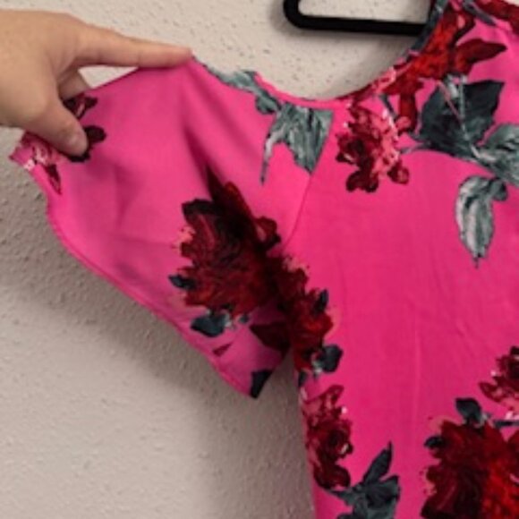 Top Tank Floral Rosado (Pink Floral Tank Top) - Picture 2 of 7